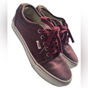 Vans Off the Wall Maroon Men’s Shoes Size 6.5